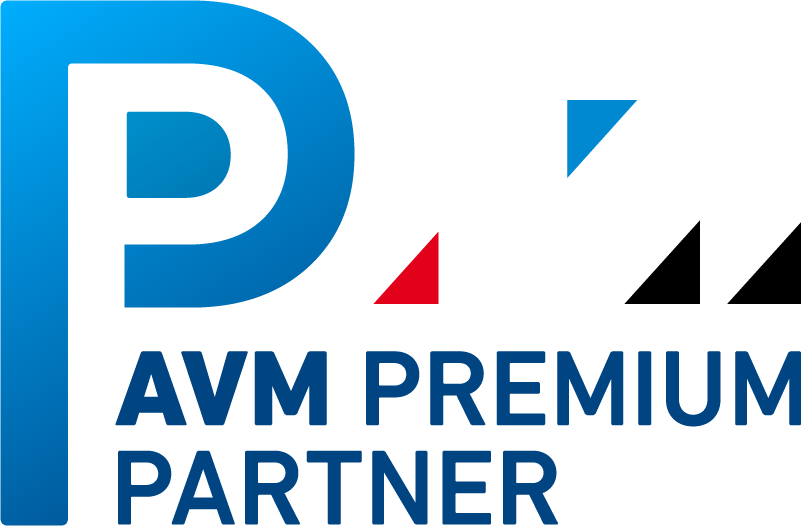 Premium Partnerlogo AVM Premium Partnerlogo AVM ohne Hintergrund