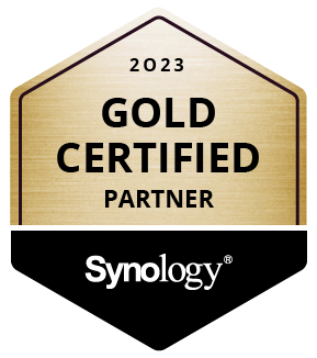 Partnerlogo Synology „2023“ Partnerlogo Synology "2023" - Gold Certified Partner