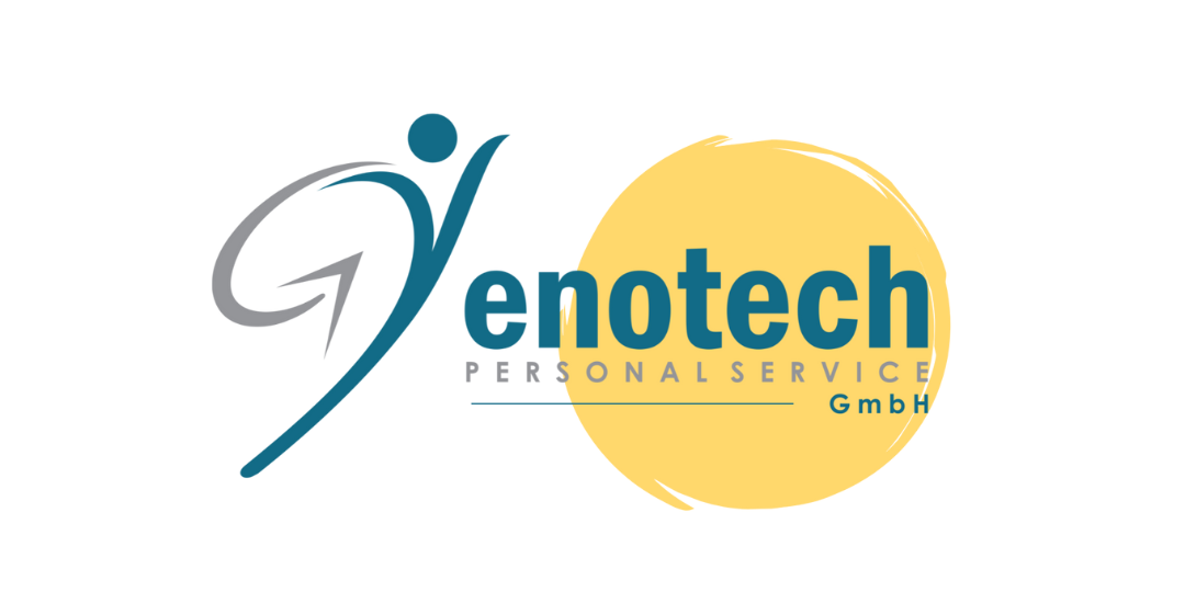 Logo der enotech Personalservice GmbH – Ein professionelles, modernes Design, das die Expertise im Bereich Personalvermittlung und -service widerspiegelt. Das Logo symbolisiert das Engagement des Unternehmens, maßgeschneiderte Lösungen für die Personalbedürfnisse ihrer Kunden zu finden.