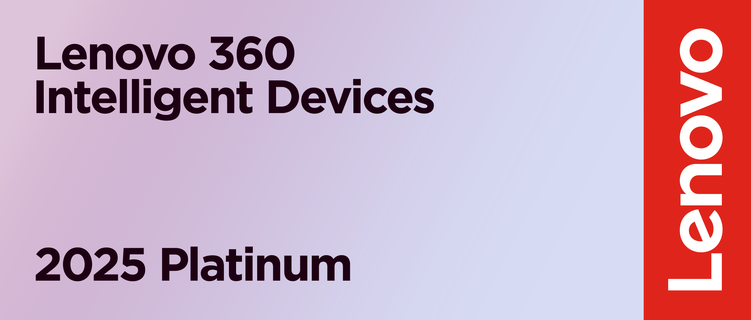 Auszeichnung 2025 für "Lenovo360 Intelligent Devices" -Platinum